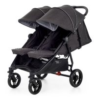 Прогулочная коляска для двойни Valco Baby Slim Twin Charcoal