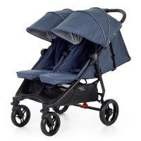Прогулочная коляска для двойни Valco Baby Slim Twin Denim