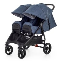 Прогулочная коляска для двойни Valco Baby Slim Twin Denim