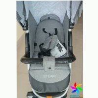 Прогулочная коляска XO KID STEAM Dark grey 