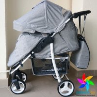 Прогулочная коляска XO KID STEAM Dark grey 