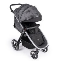 Коляска Coletto Joggy 2020 Flower серебристая рама/надувные колеса