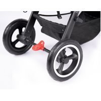 Коляска Coletto Joggy 2020 Flower серебристая рама/надувные колеса