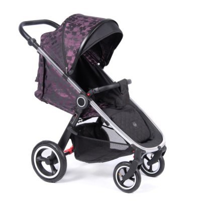 Коляска Coletto Joggy 2020 Flower серебристая рама/надувные колеса